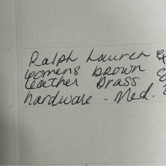 Ralph Lauren leather brass buckle medium - Picture 5 of 9